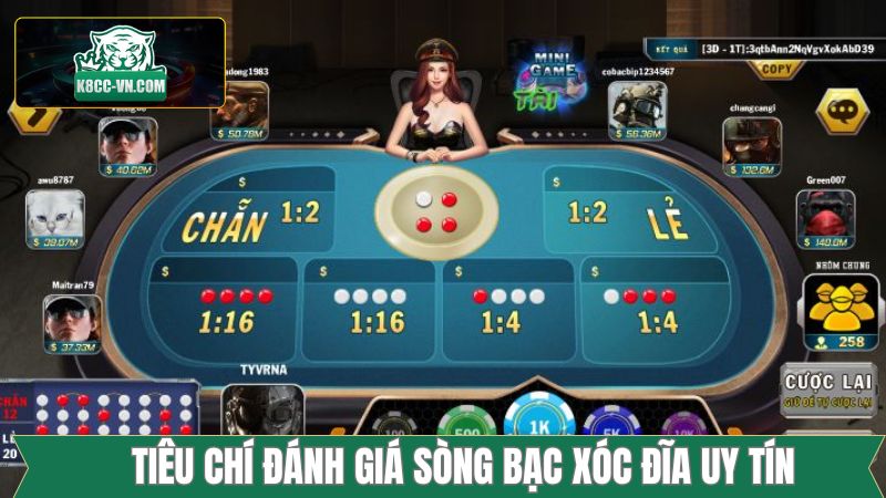 Tiêu chí tìm kiếm sòng bạc xóc đĩa đáng tin cậy